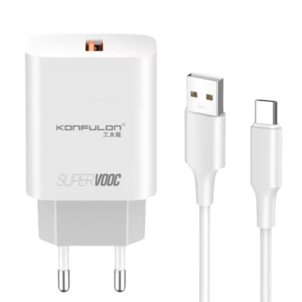 Chargeur Rapide  25W– C87Q avec Câble TYPE -C