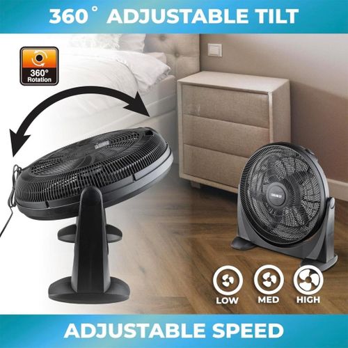 Ventilateur de Sol 20 Pouces 3 Vitesses , Silencieux