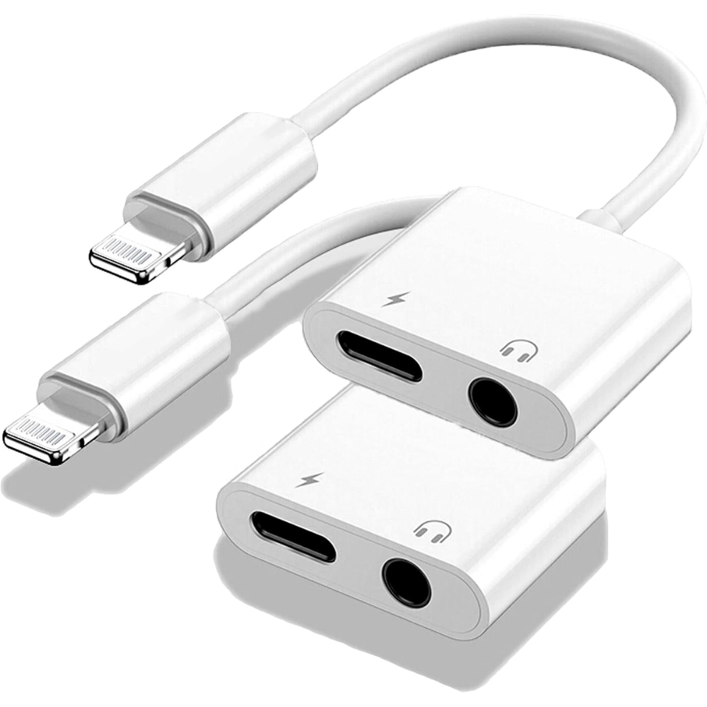 Adaptateur 2 En 1 Lightning – Audio Jack 3,5 Mm thumbnail 1