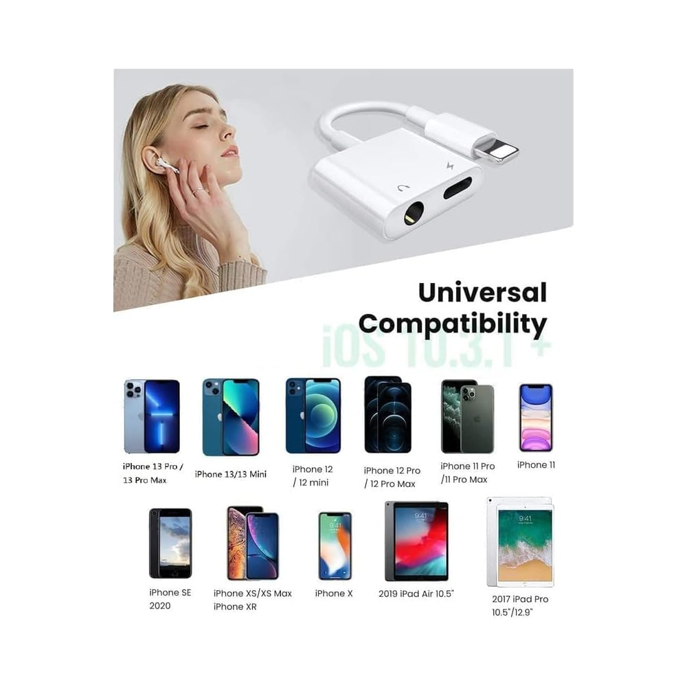 Adaptateur 2 En 1 Lightning – Audio Jack 3,5 Mm thumbnail 4