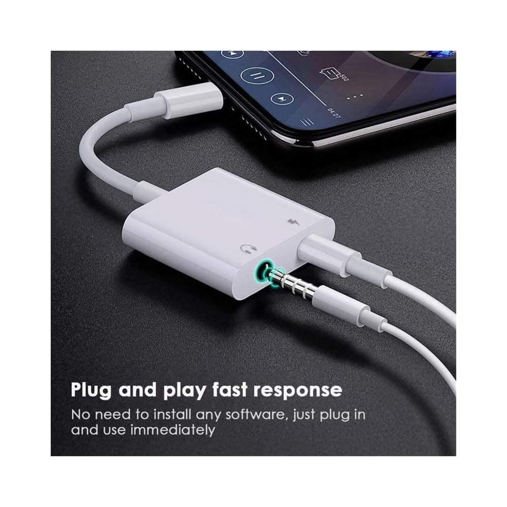 Adaptateur 2 En 1 Lightning – Audio Jack 3,5 Mm thumbnail 5
