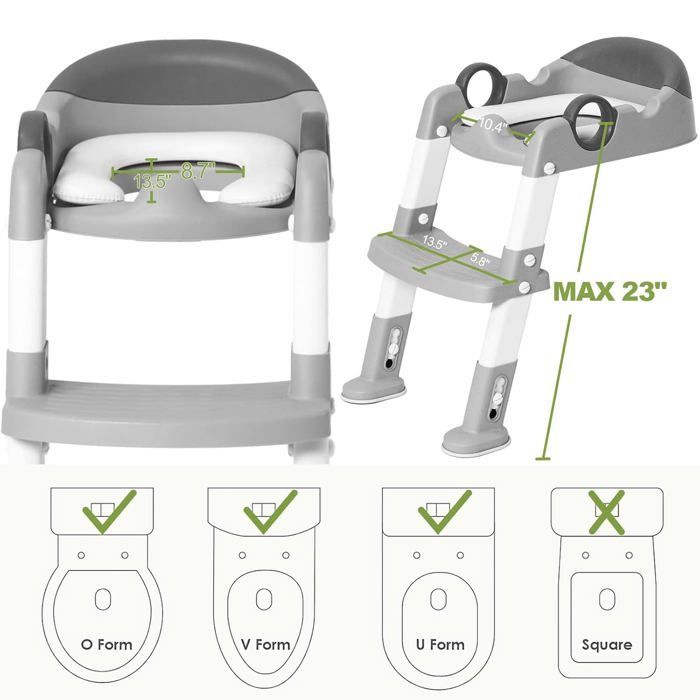 Echelle De Toilette Dapprentissage Pour Garçons Et Filles Bébé thumbnail 3