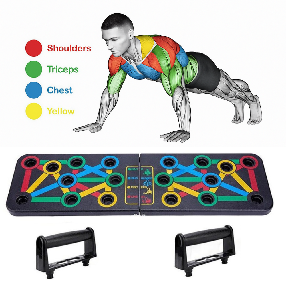 Planche de Pompes Pliable  Entraînement Complet à Domicile