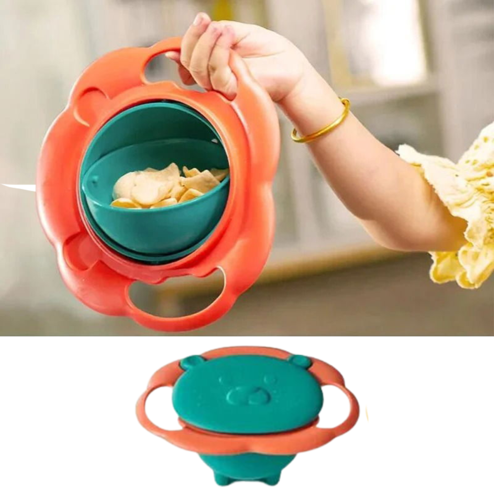 Bol Anti-renversement Avec Couvercle – Spécial Enfants - Couleur Aleatoire thumbnail 1