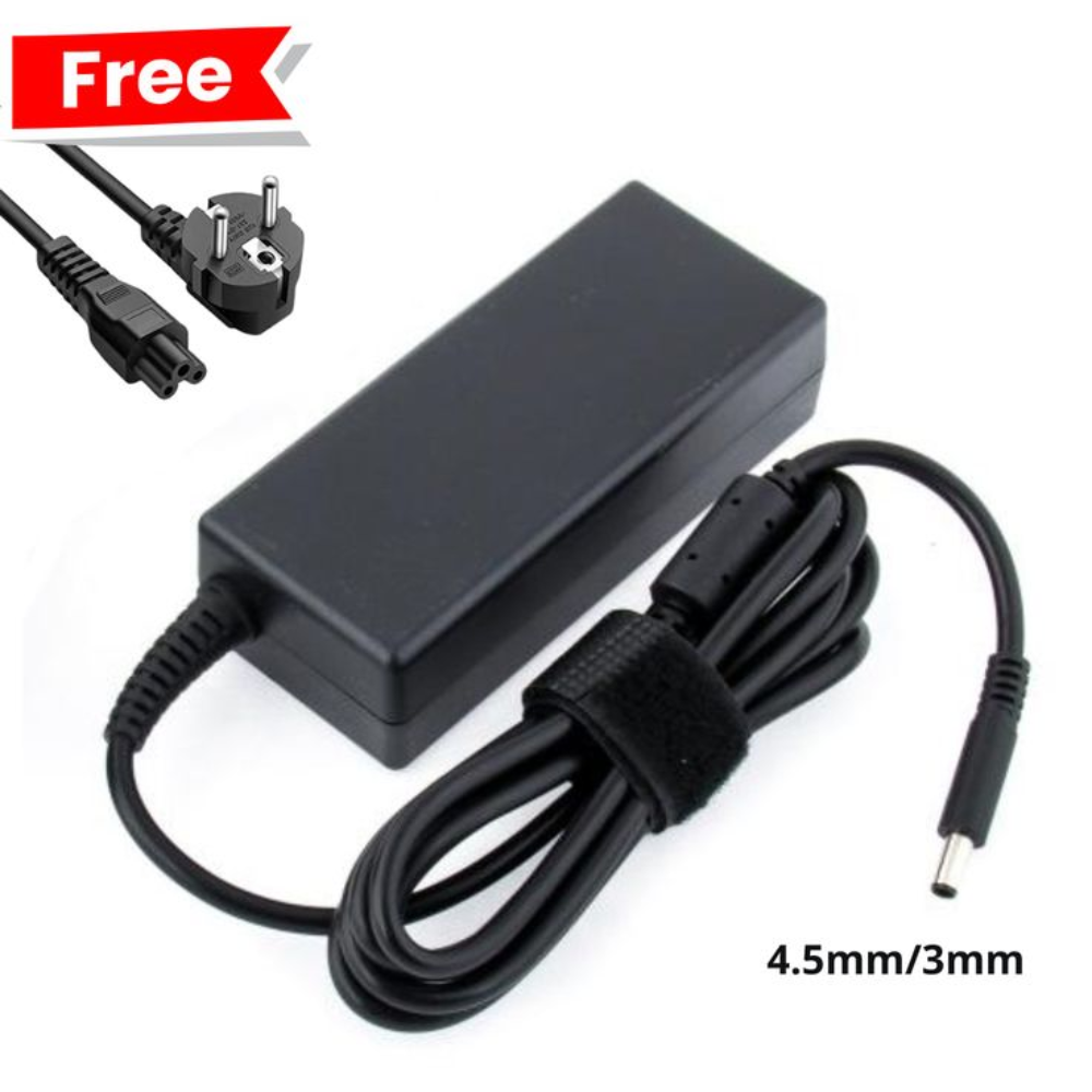 Chargeur pour pc portable DELL + cable alimentation Gratuit