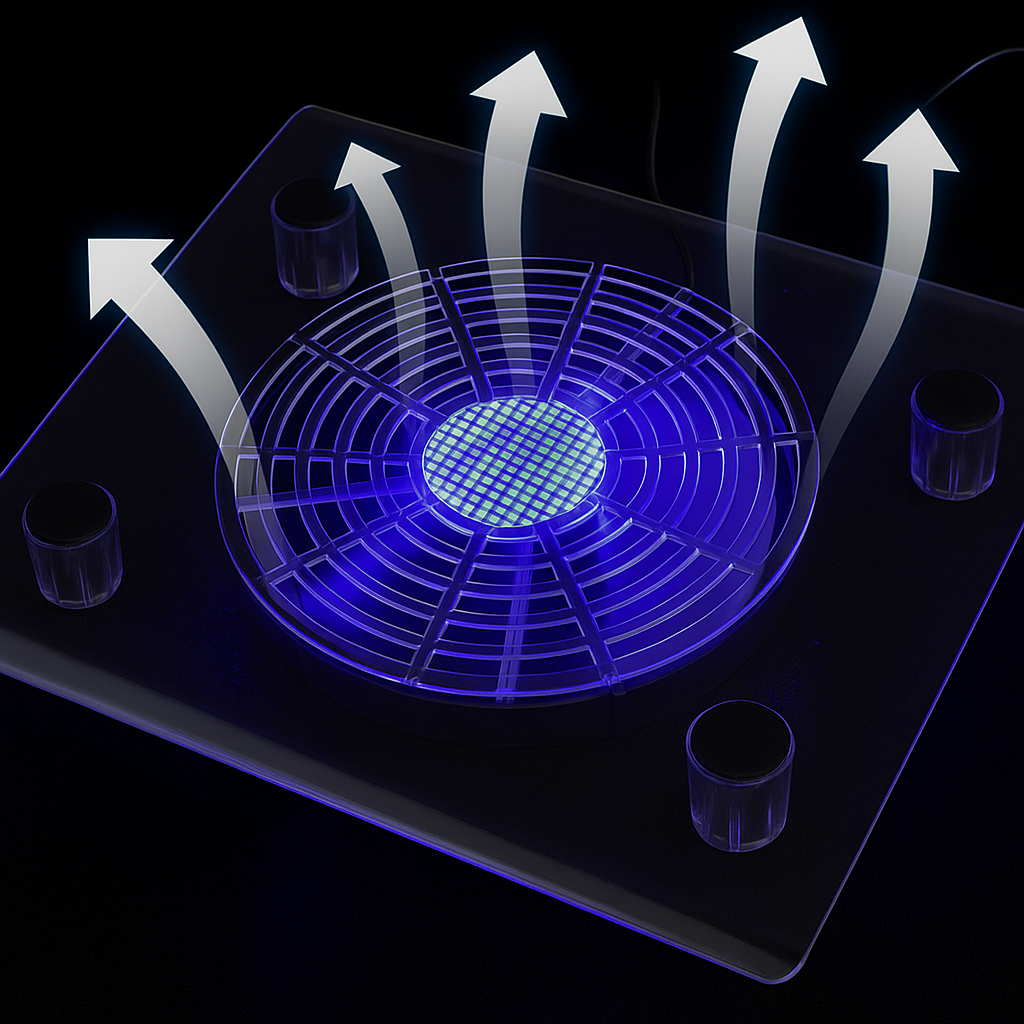 Support de Refroidissement Notebook 828 – Ventilation Puissante thumbnail 4