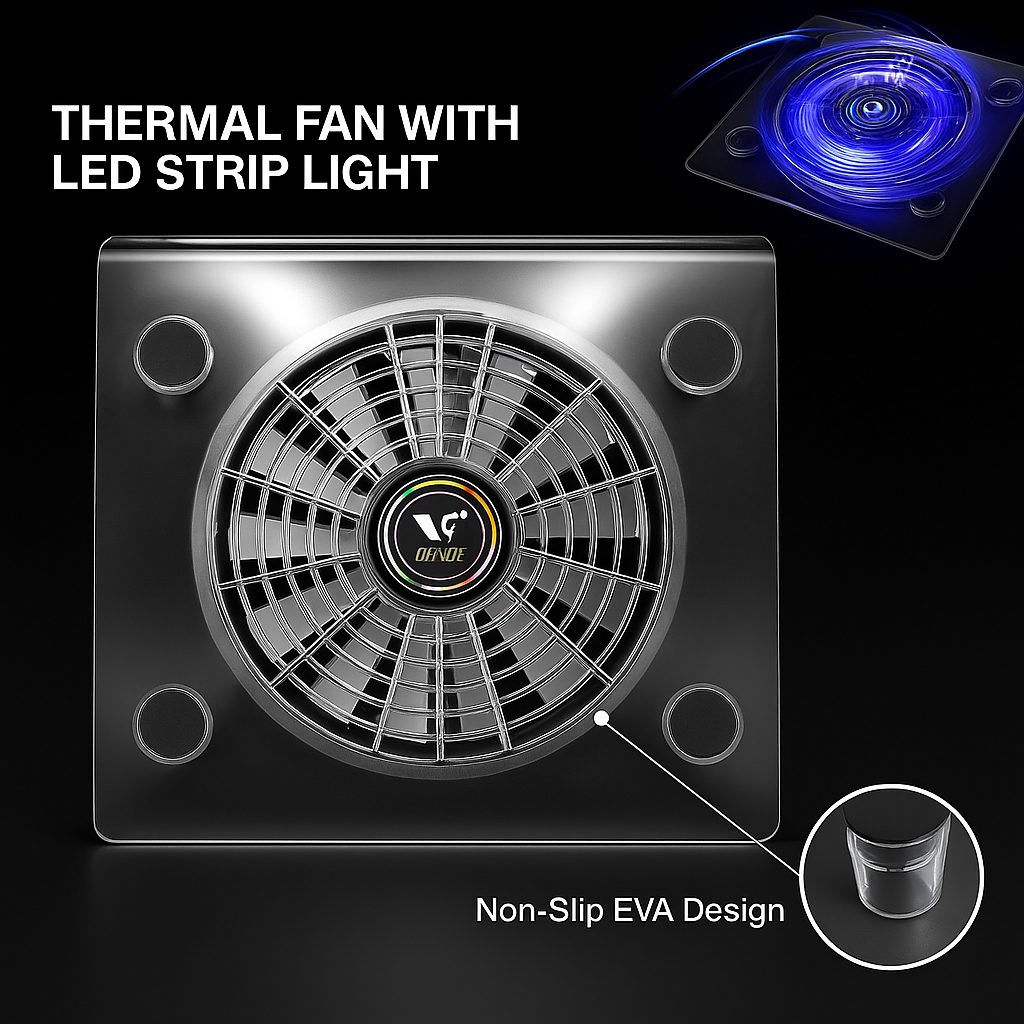 Support de Refroidissement Notebook 828 – Ventilation Puissante thumbnail 6