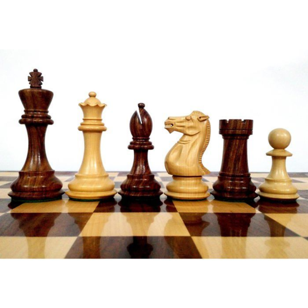 Jeu D'échecs En Bois Staunton Grand Taille - Couleur Aléatoire + Jeu De Carte Uno Gratuit thumbnail 3