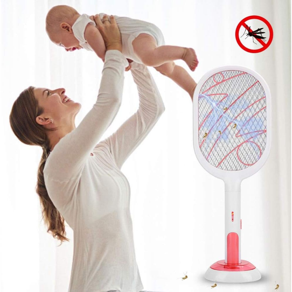 Raquette Anti-Moustiques 2 en 1 avec Lumière UV – Rechargeable et Sécurisée - Couleur aléatoire  thumbnail 3