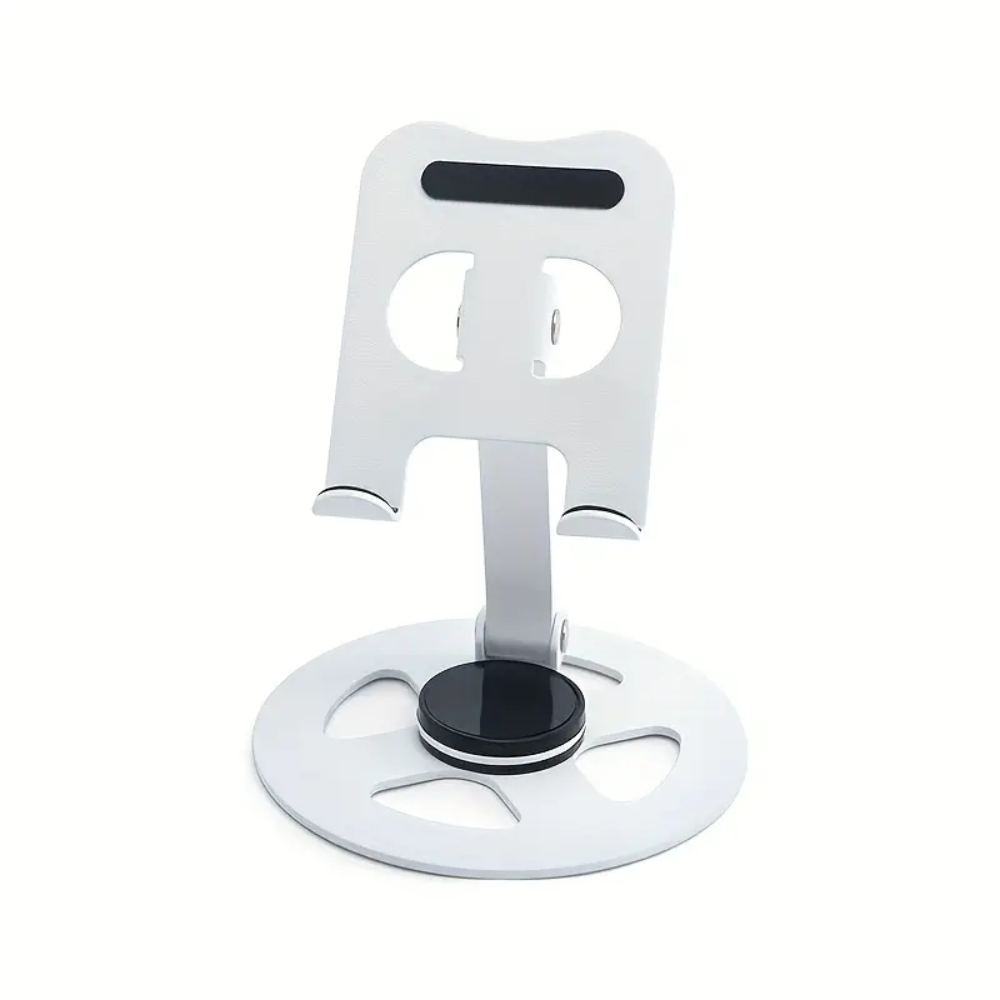 Support mobile metal pliable 360 degres base stable - couleure aleatoire thumbnail 1