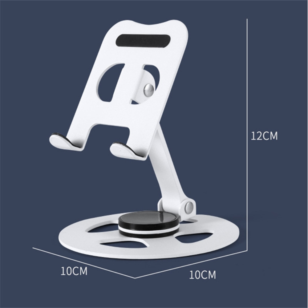 Support mobile metal pliable 360 degres base stable - couleure aleatoire thumbnail 4