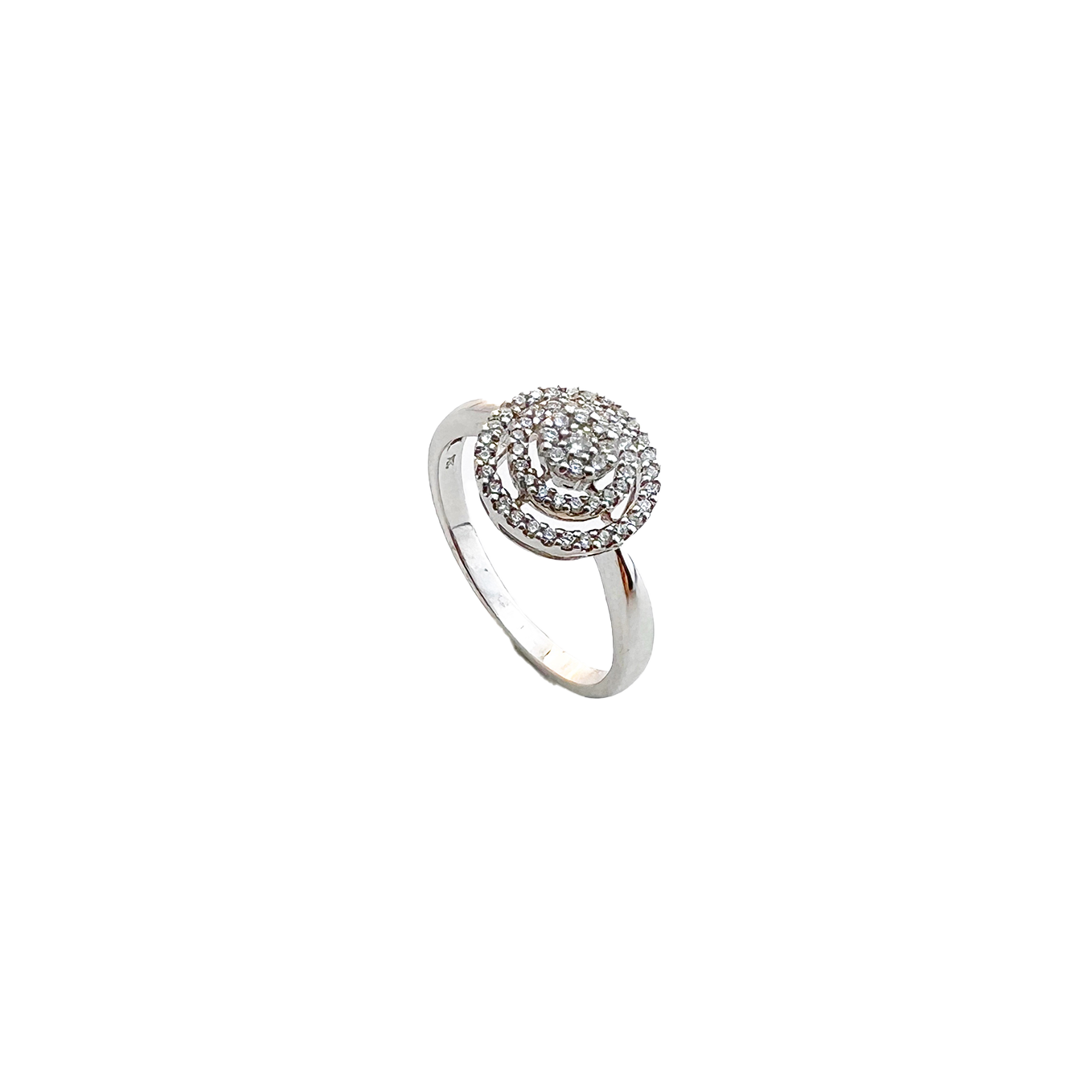 Bague Spirale en Or et Diamant