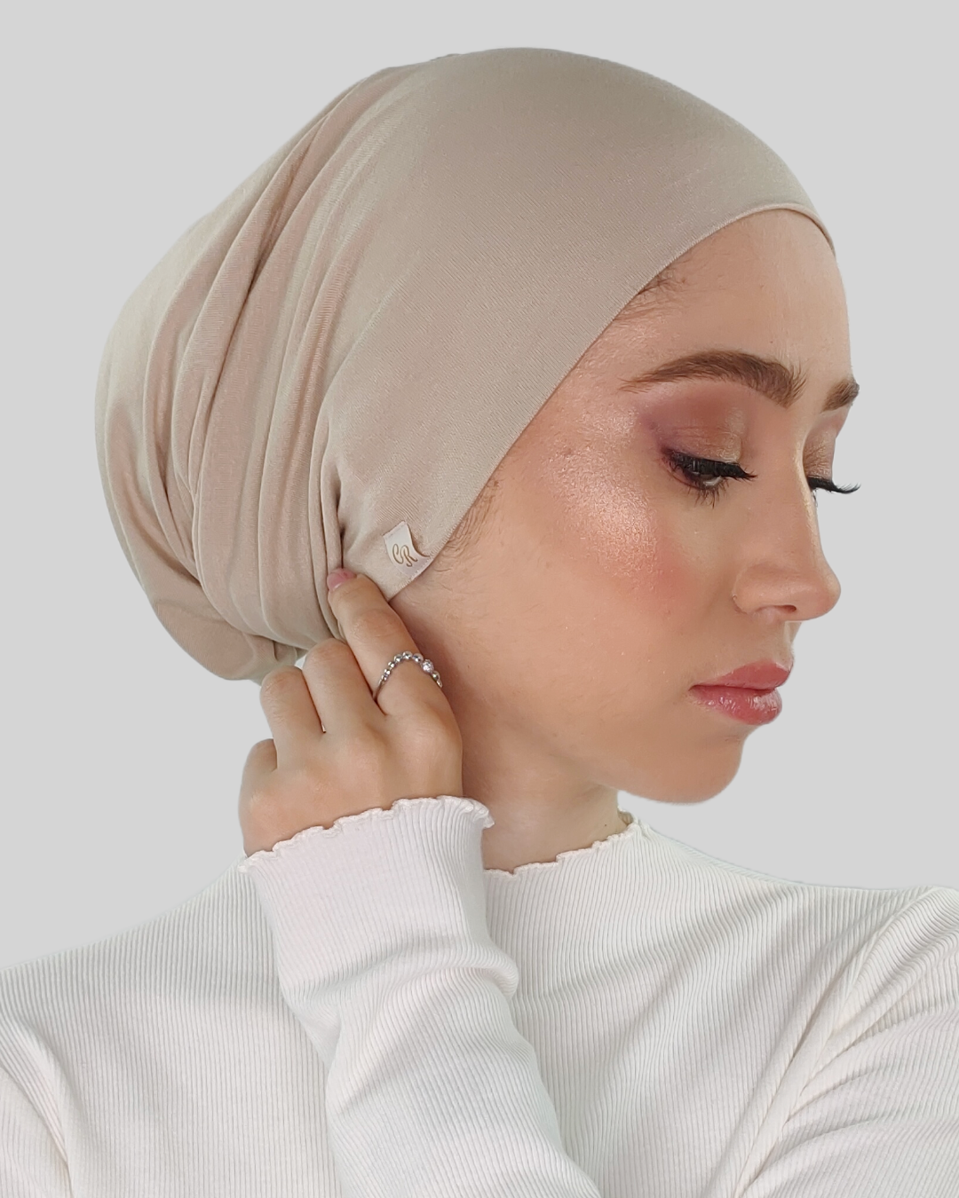 Bonnet en jersey organique - Fresh linen