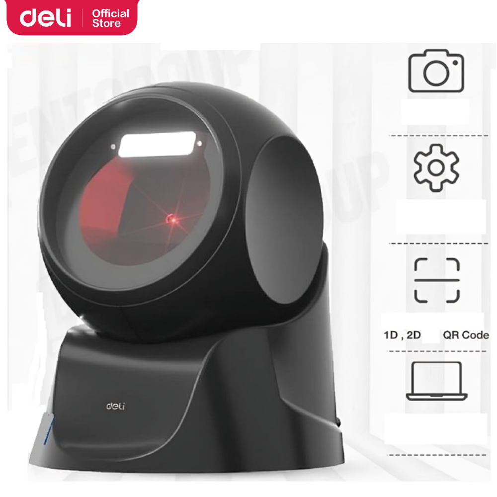 Scanner Deli S231 – Lecteur de Codes-Barres 1D & 2D Rapide et Omnidirectionnel thumbnail 4