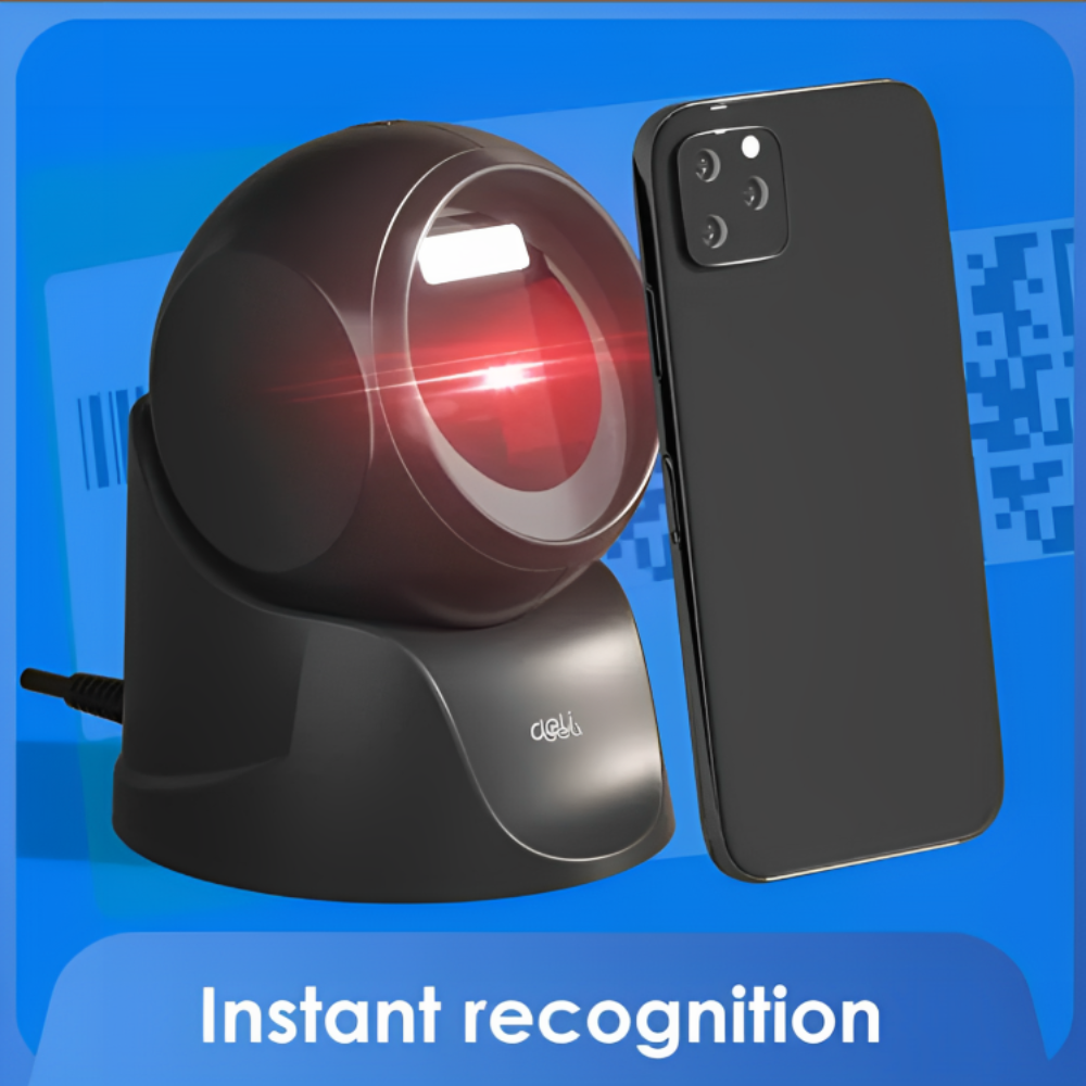 Scanner Deli S231 – Lecteur de Codes-Barres 1D & 2D Rapide et Omnidirectionnel thumbnail 5