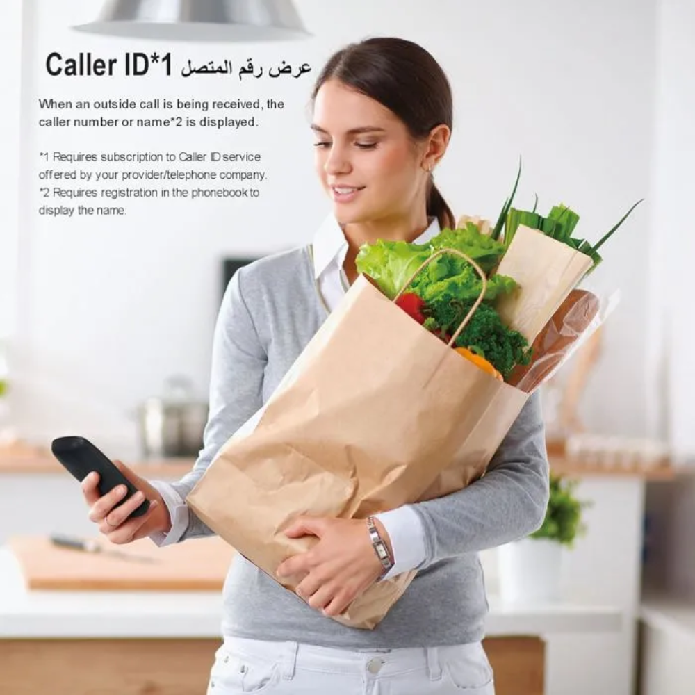 Téléphone Fixe Sans Fil Noir thumbnail 4