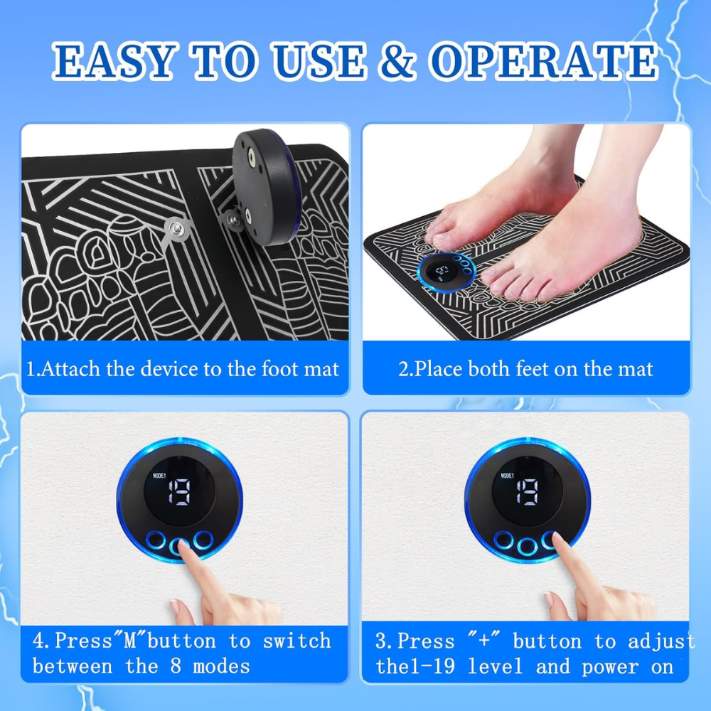 Masseur De Pieds Intelligent Ems – Relaxation, Circulation Et Bien-etre thumbnail 2