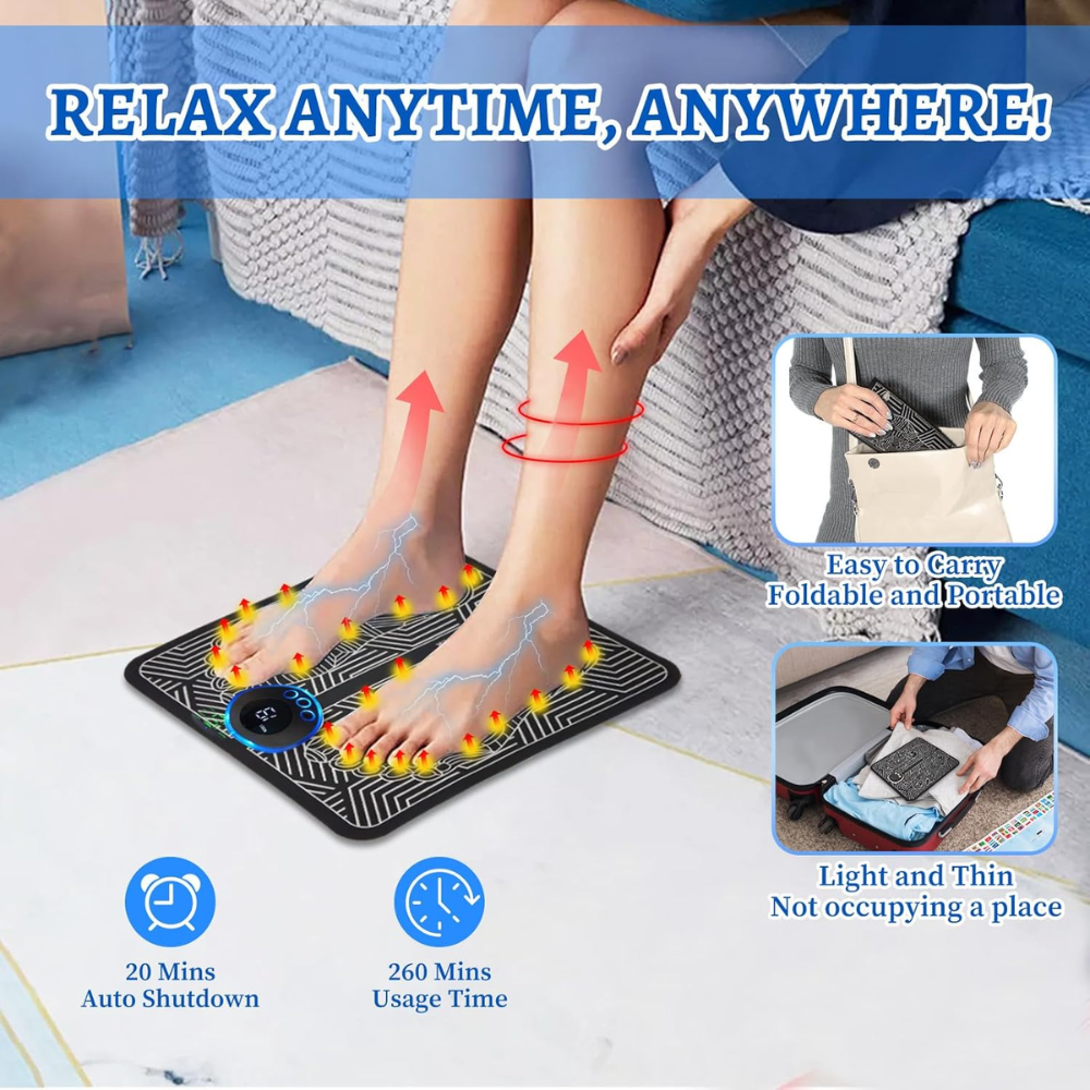 Masseur De Pieds Intelligent Ems – Relaxation, Circulation Et Bien-etre thumbnail 5