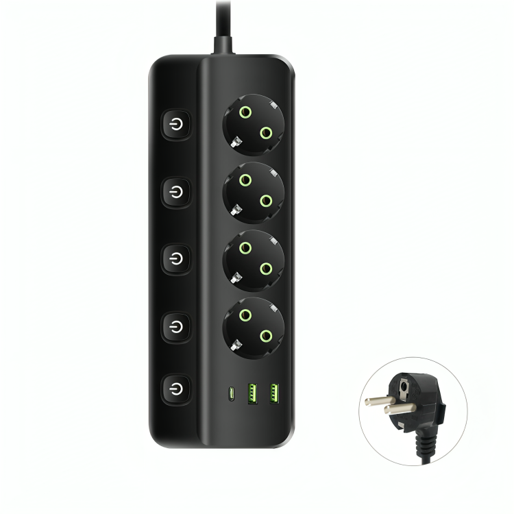 Multiprise QL-1097U – 2500W Câble 3M