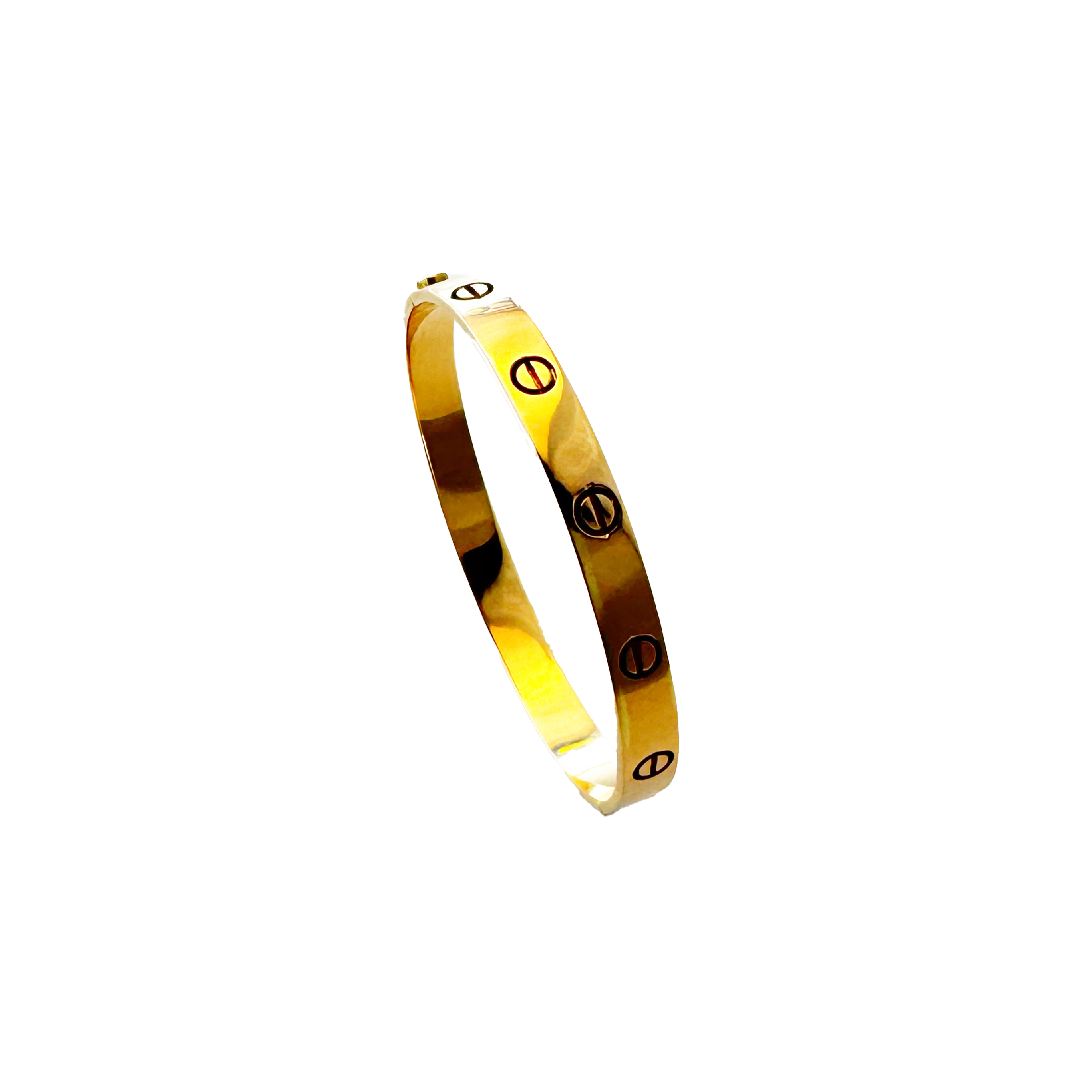 Bracelet Jonc Or rose 18K – Design Iconique Gravé, Élégance Intemporelle et Moderne.