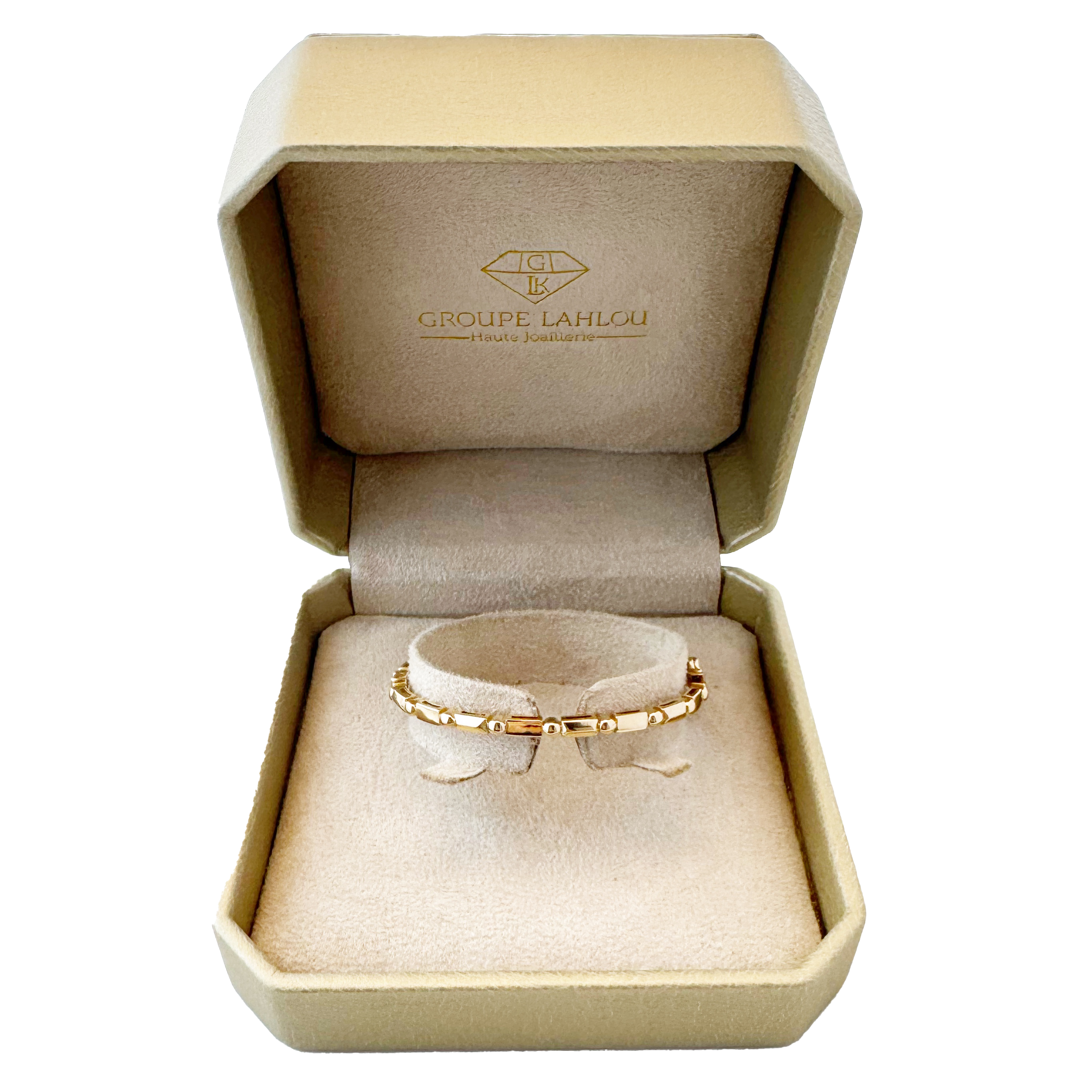 Bracelet Chaîne Or Rose 18K – Maillons Géométriques, Élégance Moderne et Épurée.