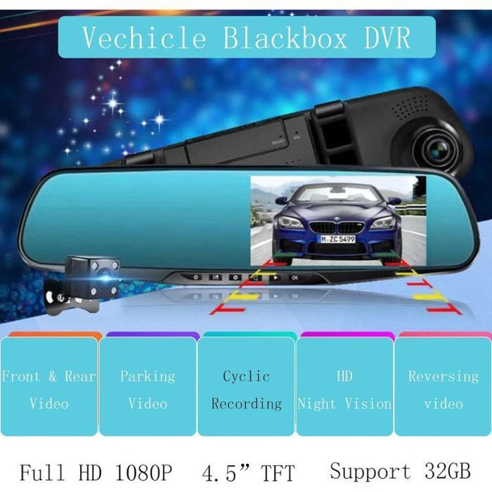 Caméra Dashcam Intelligente Hd 1080p – Vision Nocturne & Recul Assisté, Sécurité Ultime En Voiture thumbnail 6