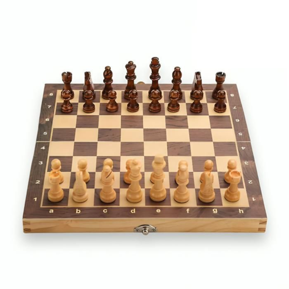 Jeu D'échecs en Bois Staunton Petit Taille thumbnail 1