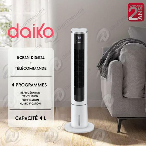 Ventilateur colonne Air Cooler 4 en 1 avec écran tactile et réservoir 4L