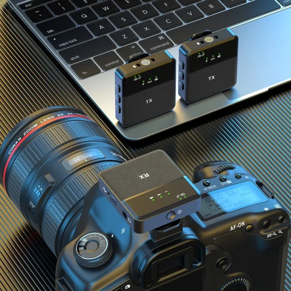 Microphone sans fil 2 en 1 à double suppression du bruit SX9 Compatible avec Smartphones Android et iPhone Type-c