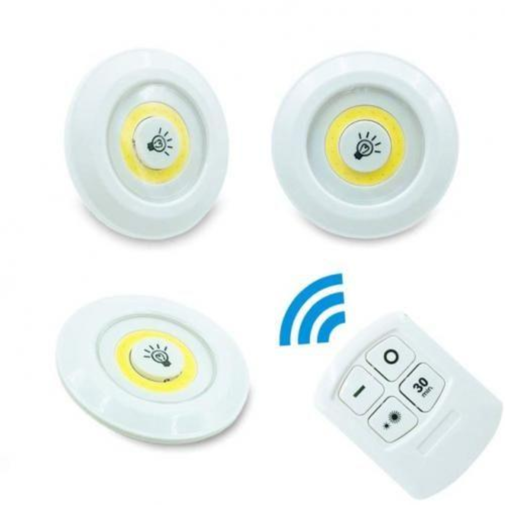 Kit De 3 Lumières Led Avec Télécommande thumbnail 1