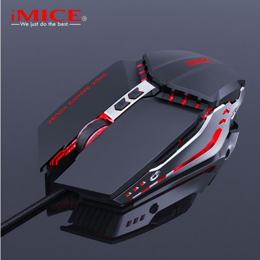 Souris Gamer iMICE T80 Filaire + Tapis de Souris Offert – RGB, DPI Réglable, Design Ergonomique thumbnail 3