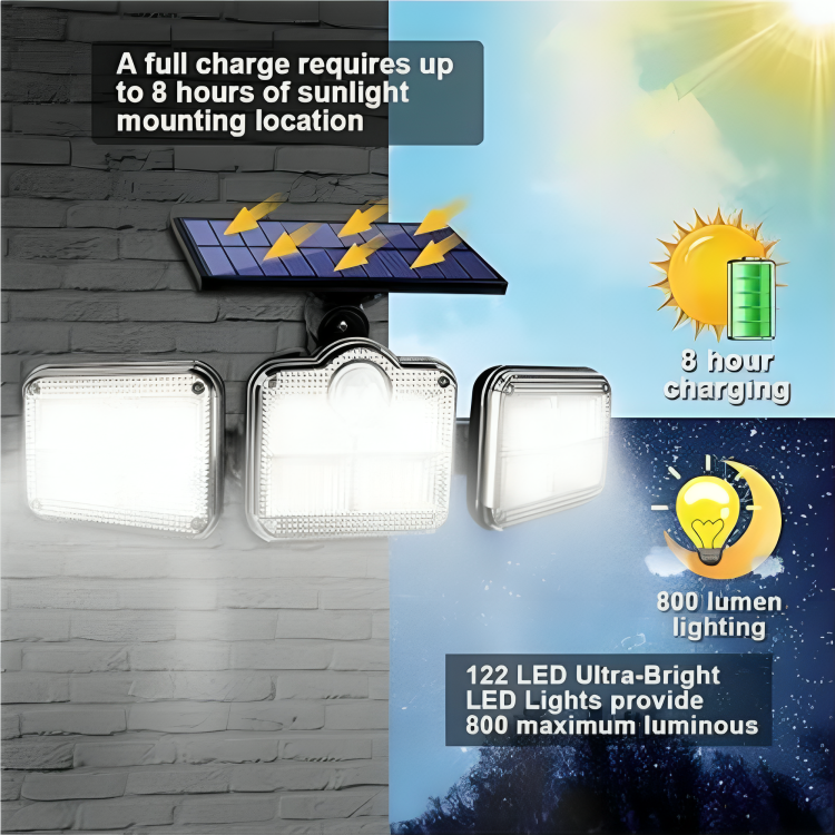 Lampe Solaire JD – Éclairage LED Extérieur thumbnail 5