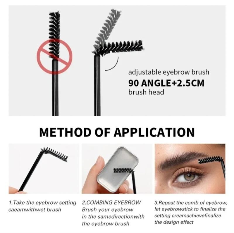 Fixateur de Sourcils Transparent et Incolore