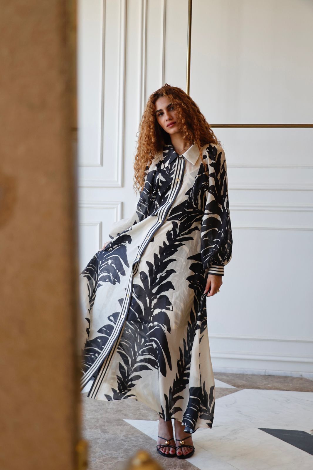 Robe en Soie et en Lin