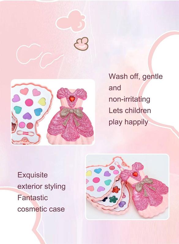 Kit de Jeu de Cosmétiques pour Enfants, Hypoallergénique thumbnail 2