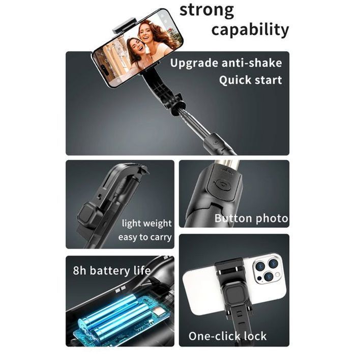 Stabilisateur Téléphone Portable Selfie Stick C06