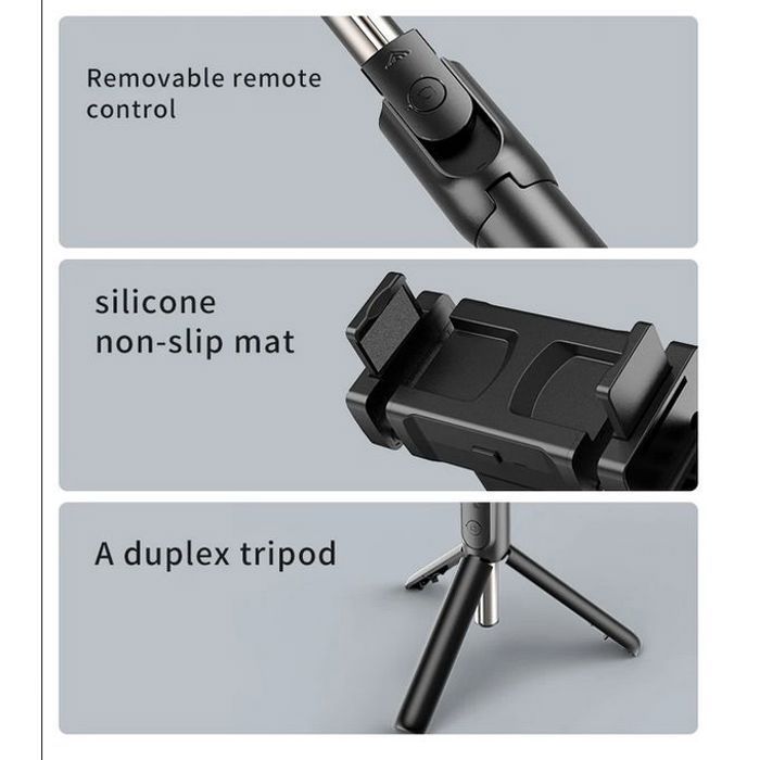 Stabilisateur Téléphone Portable Selfie Stick C06 thumbnail 4