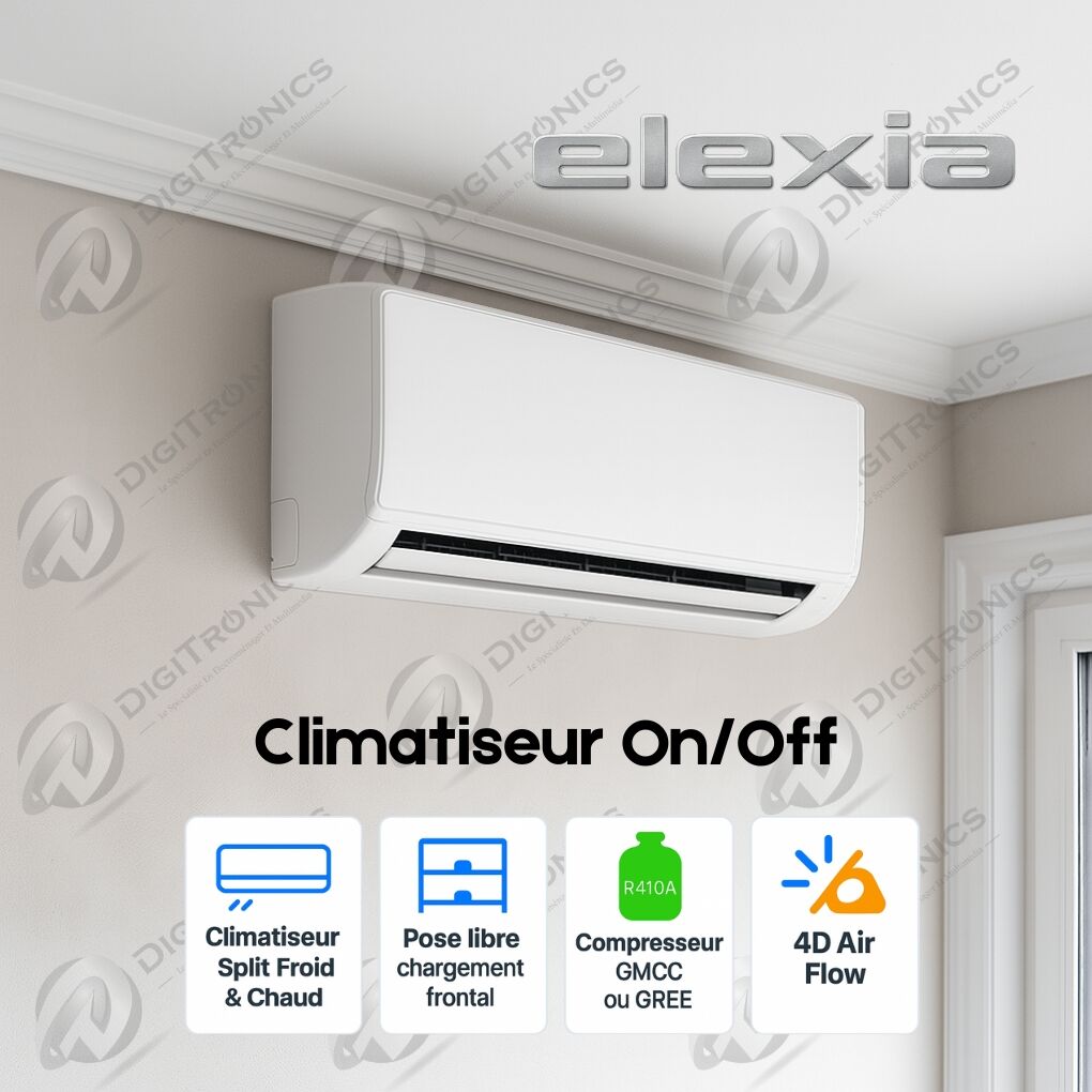 Climatiseur Split On/Off 9000 BTU Froid & Chaud