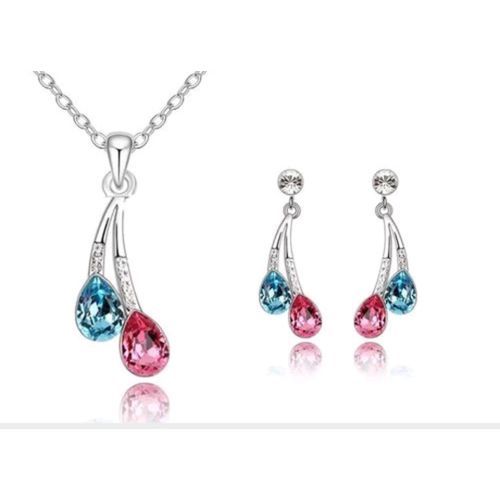 Parure de bijoux Fushia Turquoise