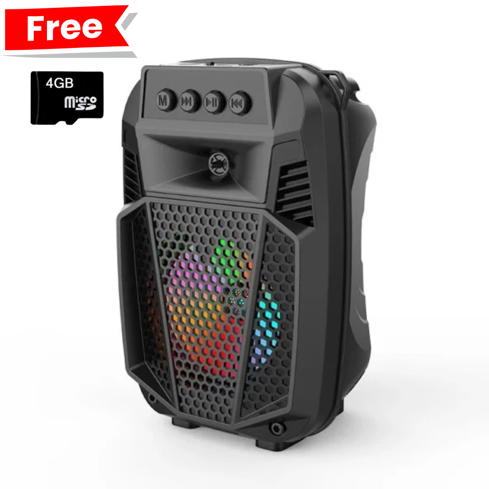 Haut-Parleur Bluetooth Mini ZQS1430 + Carte mémoire 4GB - Mini pack thumbnail 1