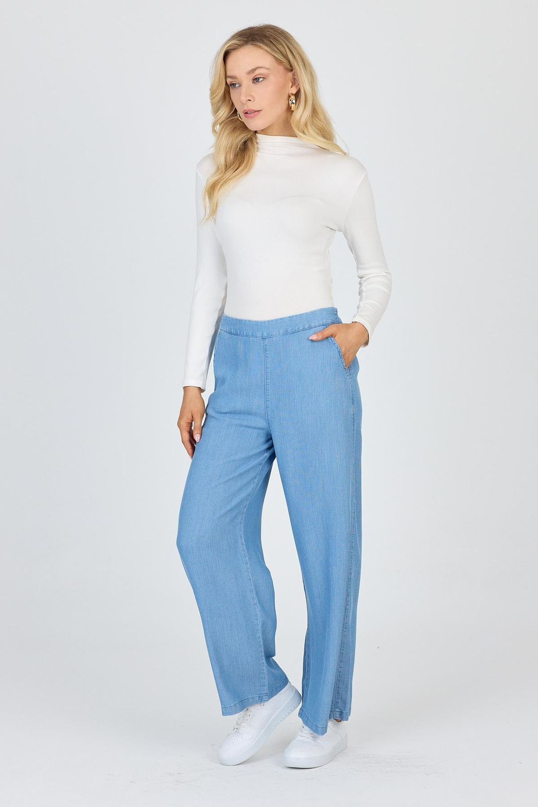 Pantalon large en denim
