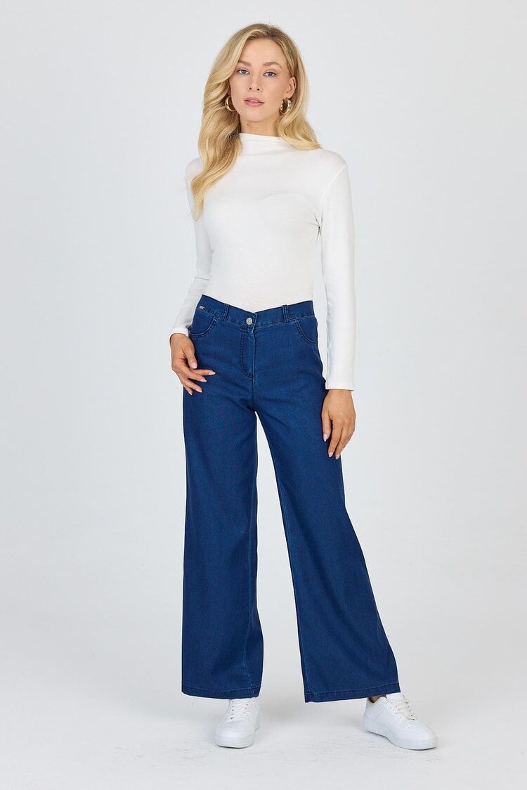 Pantalon large en denim