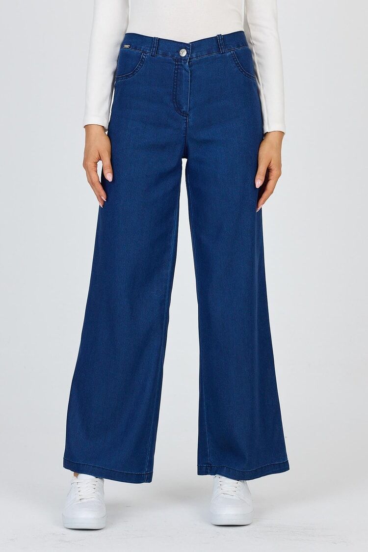 Pantalon large en denim