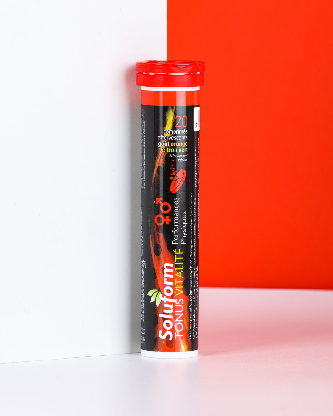 Tonus vitalité Performances physiques Goût Citron Vert  Orange 20 comprimés