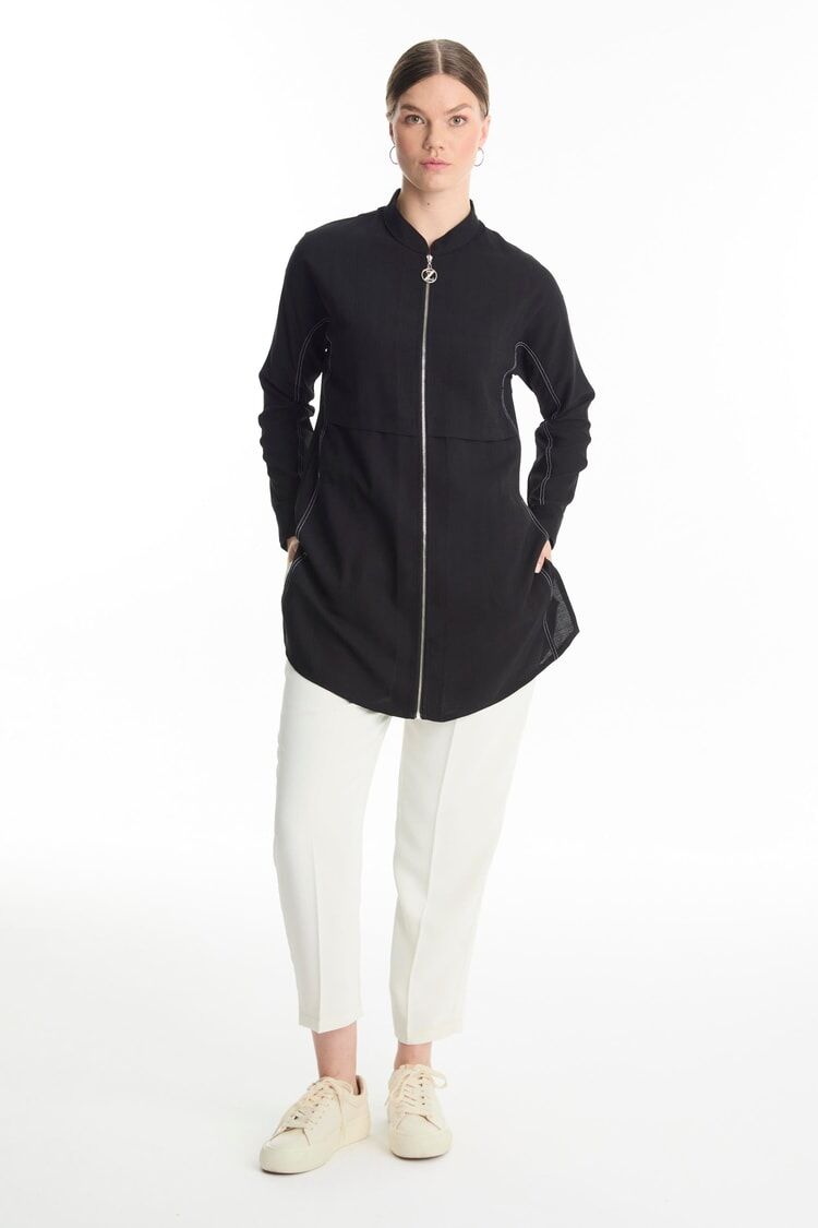 veste avec Fermeture éclair détaillée  thumbnail 6