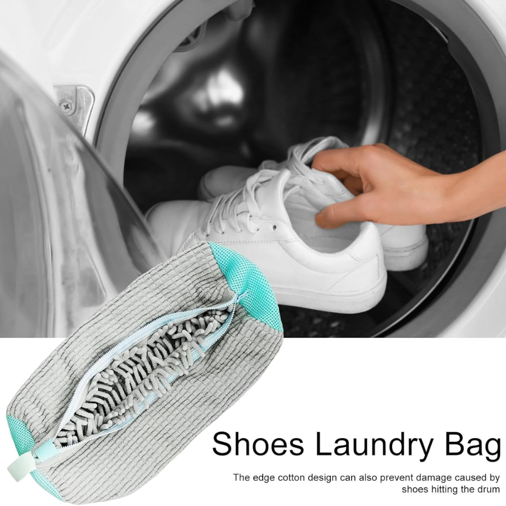 Sac Lavage Chaussures Reutilisable Maille - Couleur Aleatoire thumbnail 3