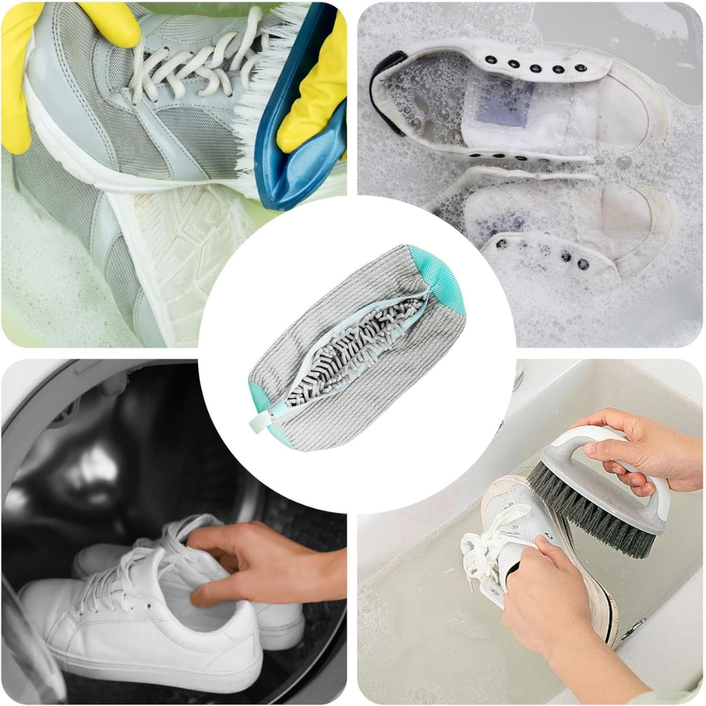 Sac Lavage Chaussures Reutilisable Maille - Couleur Aleatoire thumbnail 4