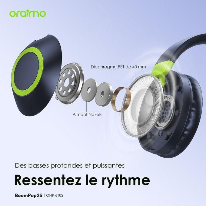 Casque Bluetooth BoomPop2S supra-auriculaires sans fil ENC Bluetooth 5.3 Grande Autonomie thumbnail 3