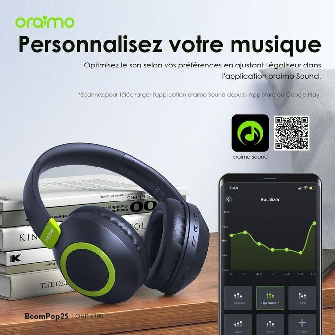 Casque Bluetooth BoomPop2S supra-auriculaires sans fil ENC Bluetooth 5.3 Grande Autonomie thumbnail 8