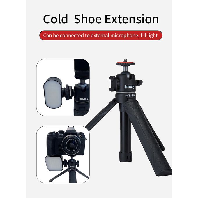 Mini Trépied Mt-29 Avec Support Pour Téléphone Et Caméra Dslr thumbnail 3